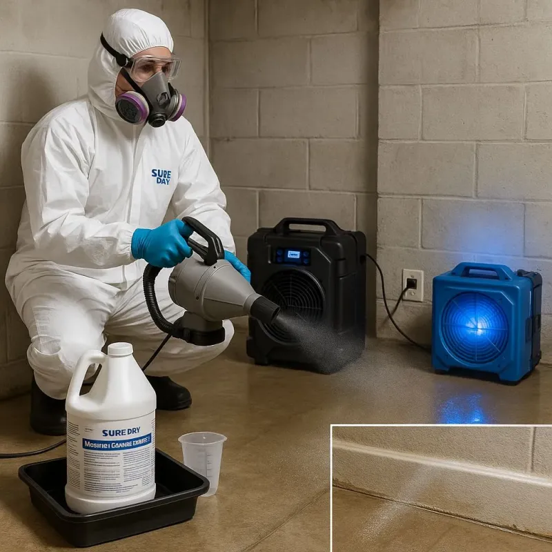 Sanitization and Odor Removal process in Del Mar, CA